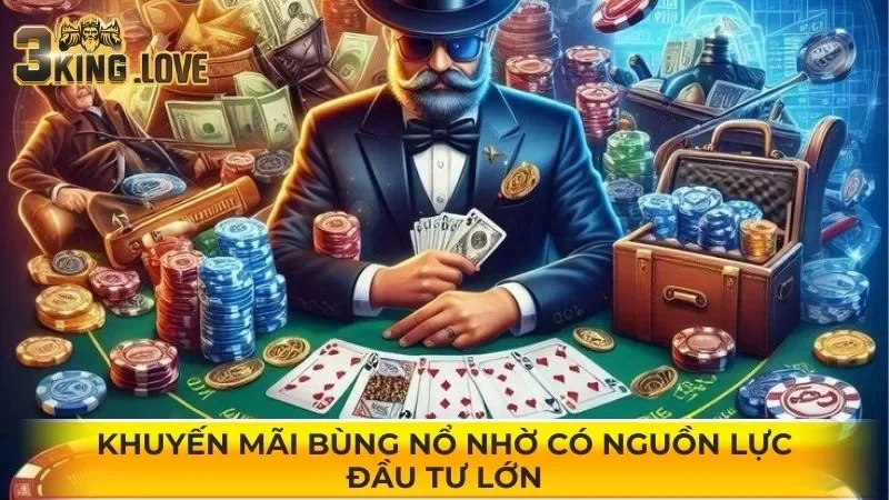 3KING- Khuyến mãi bùng nổ nhờ có nguồn lực đầu tư lớn