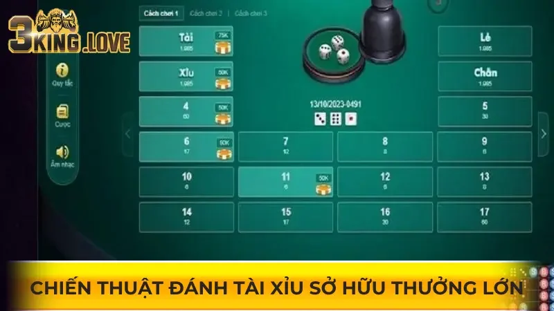Nắm bắt chiến thuật gia tăng chiến thắng khi đánh tài xỉu